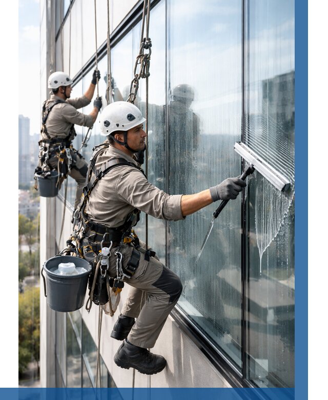 Мойка окон альпинистами в Выксе от 4667 р. | ВЫСОТНИК-Вкс