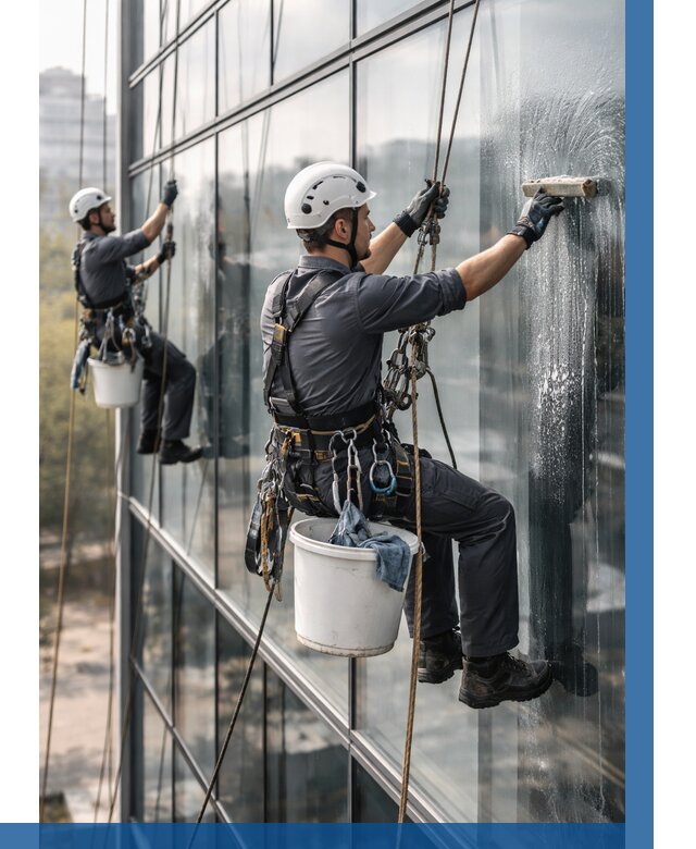 Мойка сплошного остекления в Выксе, заказать от 311 р.| ВЫСОТНИК-Вкс