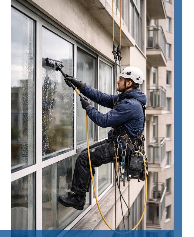 Мойка балконного остекления в Выксе от 3630 р. | ВЫСОТНИК-Вкс