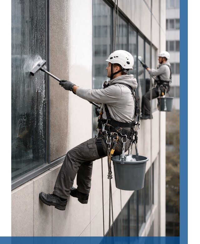 Мойка фасадов зданий в Выксе под ключ от 363 р. | ВЫСОТНИК-Вкс