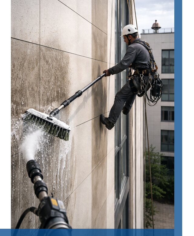 Мойка фасада из керамогранита в Выксе от 311 р. | ВЫСОТНИК-Вкс