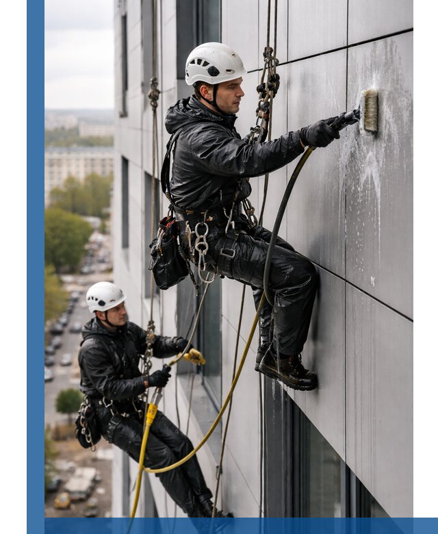 Профессиональная мойка фасада из композита в Выксе