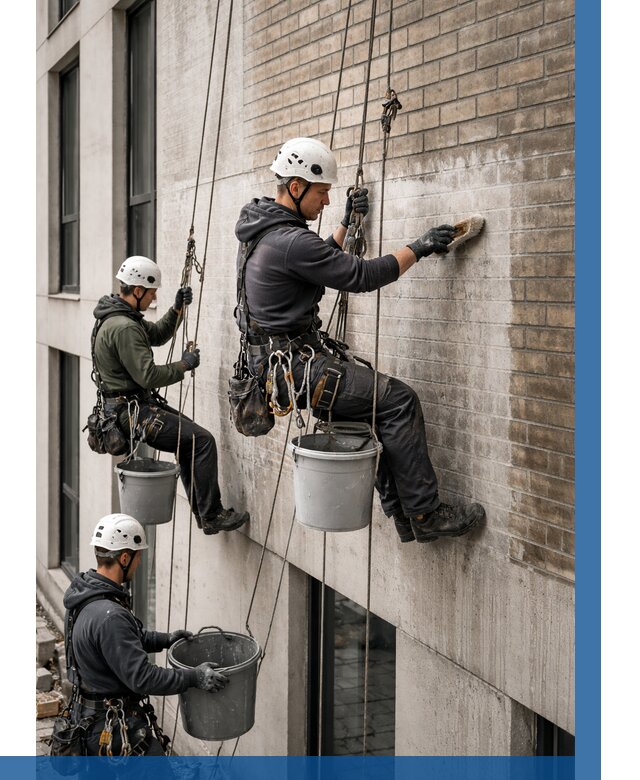 Удаление высолов с фасада в Выксе от 259 р. | ВЫСОТНИК-Вкс