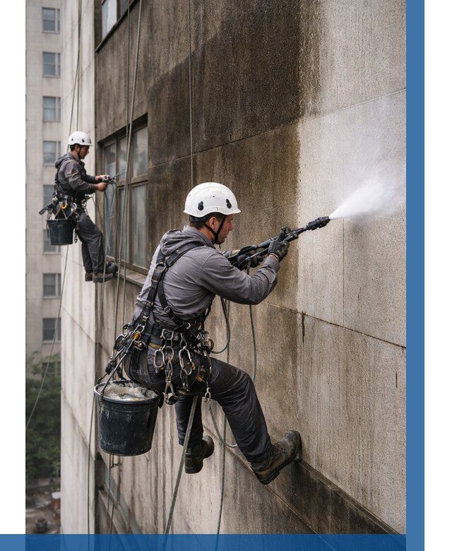 Очистка фасада от копоти в Выксе от 259 р. | ВЫСОТНИК-Вкс