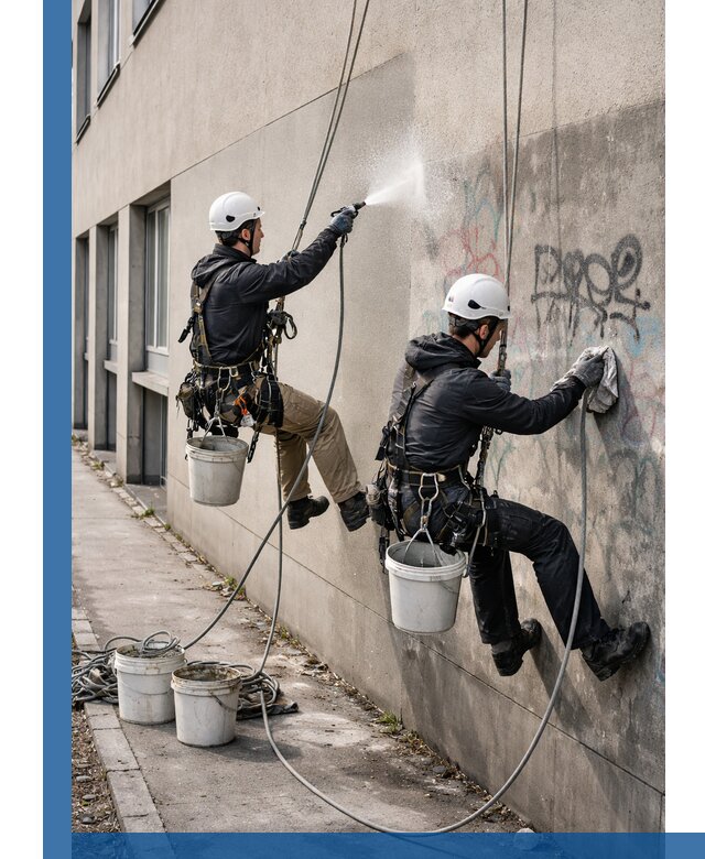 Антиграффити покрытие фасада с защитой от надписей в Выксе