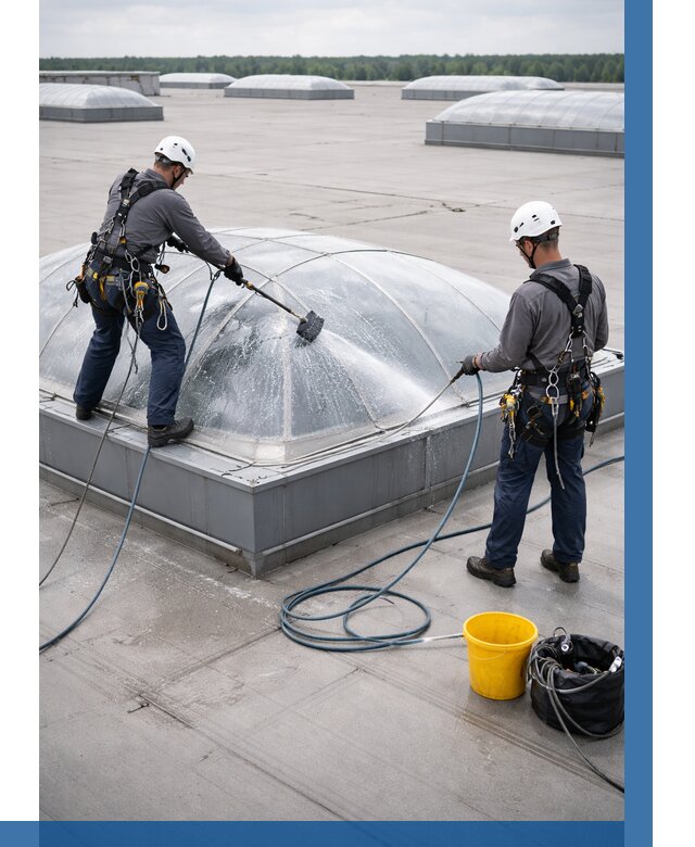 Мойка зенитных фонарей в Выксе, заказать от 4667 р. | ВЫСОТНИК-Вкс