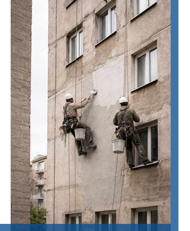 Косметический ремонт фасада в Выксе от 1141 р. | ВЫСОТНИК-Вкс