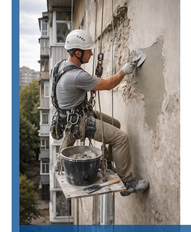 Восстановление фасадной штукатурки в Выксе с гарантией качества