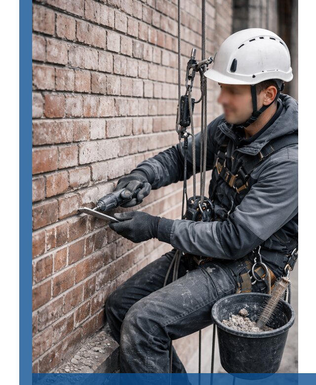 Расшивка кирпичных швов фасадов и стен, ремонт в Выксе