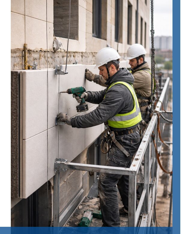 Монтаж фасадных термопанелей в Выксе от 1556 р. | ВЫСОТНИК-Вкс