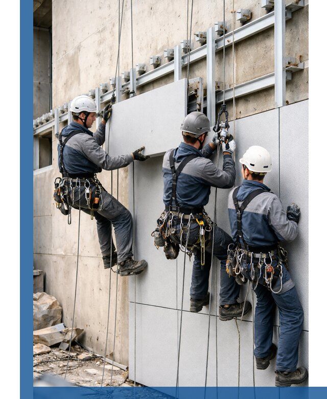 Монтаж вентилируемого фасада в Выксе под ключ с гарантией качества