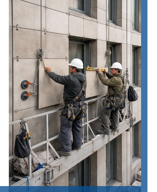 Монтаж керамогранита на фасад в Выксе от 2593 р. | ВЫСОТНИК-Вкс