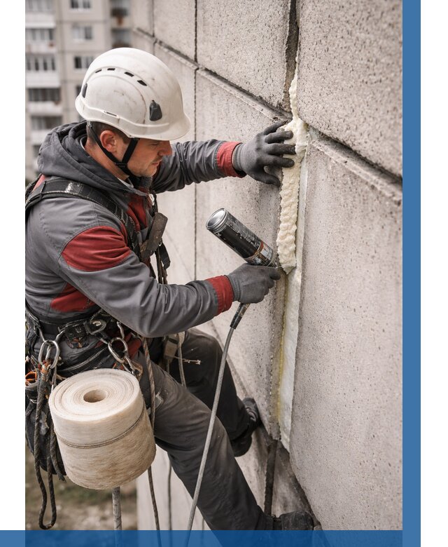 Утепление межпанельных швов в Выксе от 726 р. | ВЫСОТНИК-Вкс