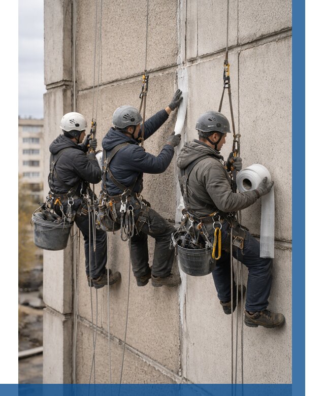 Ремонт межпанельных швов в Выксе от 778 р. | ВЫСОТНИК-Вкс