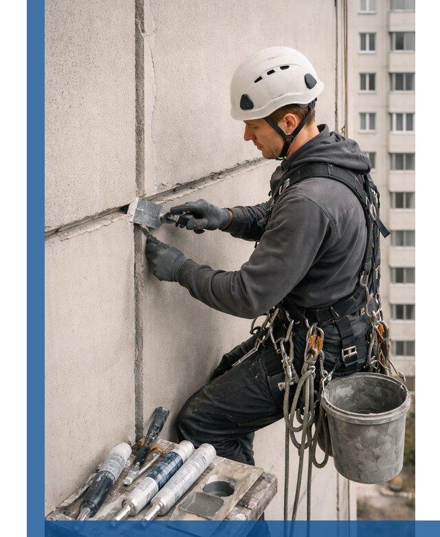Ремонт межпанельных швов в Выксе герметизация и восстановление