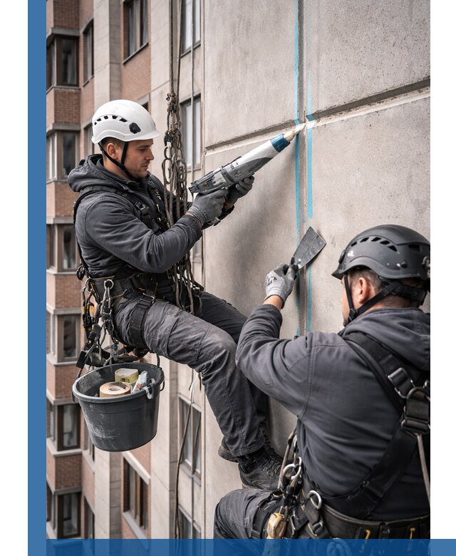 Вторичная герметизация швов фасада и кровли в Выксе