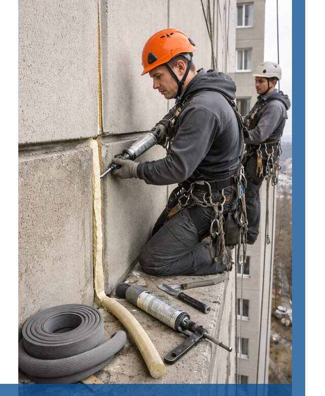 Теплый шов межпанельные швы в Выксе от 726 р. | ВЫСОТНИК-Вкс