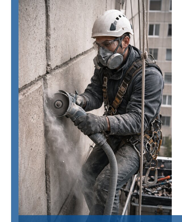 Штробление межпанельных швов в Выксе качественно и быстро