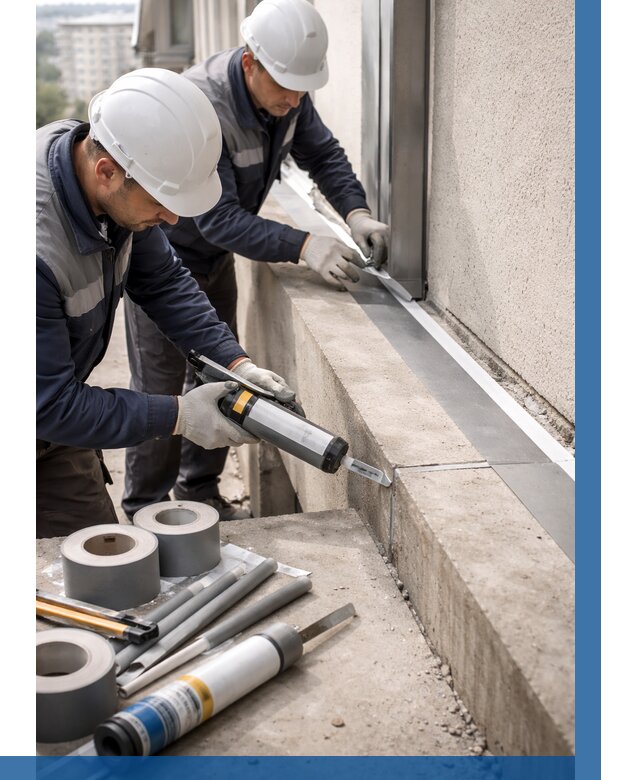 Герметизация примыкания балкона в Выксе от 4667 р. | ВЫСОТНИК-Вкс