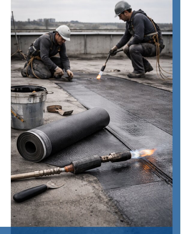 Ремонт рулонной кровли в Выксе от 674 р. | ВЫСОТНИК-Вкс