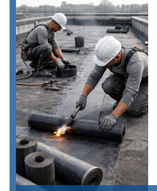 Ремонт рулонной кровли в Выксе герметизация и восстановление