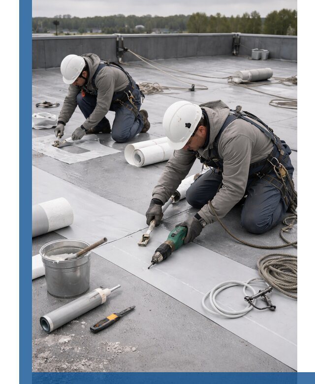 Ремонт мембранной кровли в Выксе качественно и с гарантией