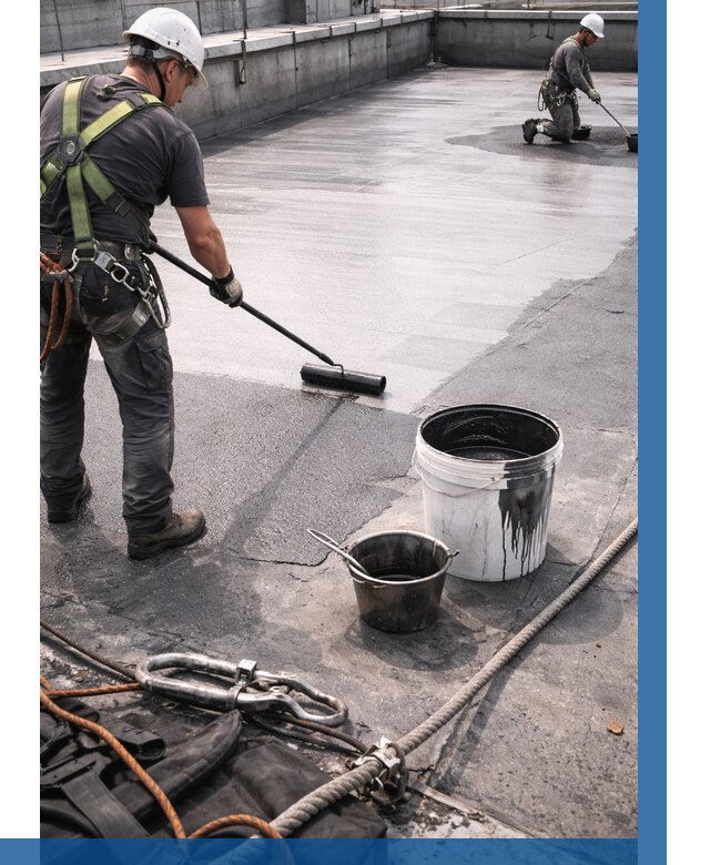 Гидроизоляция кровли жидкой резиной в Выксе от 519 р. | ВЫСОТНИК-Вкс