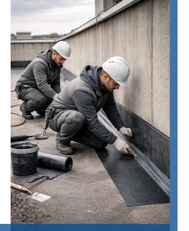 Гидроизоляция примыканий на кровле в Выксе от 933 р. | ВЫСОТНИК-Вкс