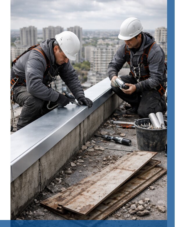 Замена парапетных крышек под ключ в Выксе от 1244 р. | ВЫСОТНИК-Вкс