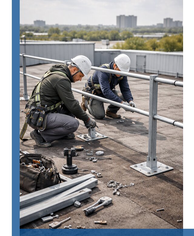 Монтаж кровельного ограждения в Выксе под ключ с гарантией