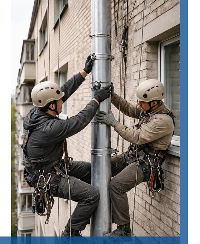 Замена водосточных труб в Выксе от 6741 р. | ВЫСОТНИК-Вкс