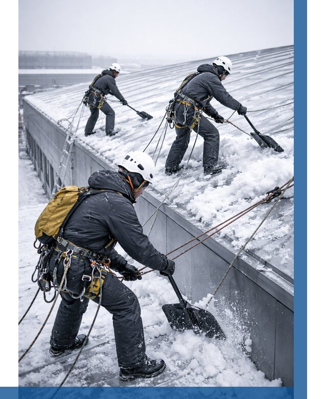 Очистка навесов от снега в Выксе от 4667 р. | ВЫСОТНИК-Вкс