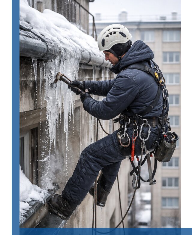 Удаление наледи и чистка водостоков в Выксе оперативно и безопасно