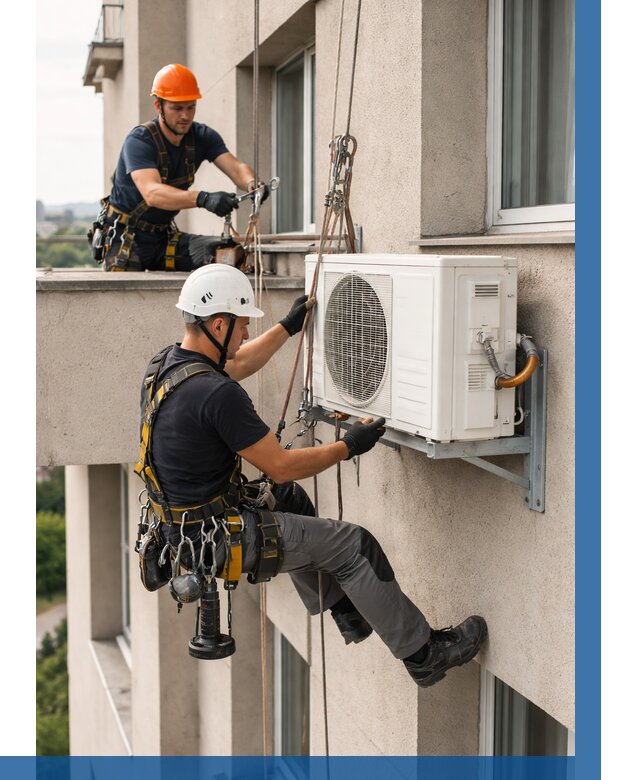 Монтаж внешнего блока кондиционера в Выксе от 6741 р. | ВЫСОТНИК-Вкс