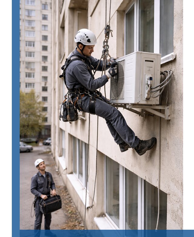 Демонтаж внешнего блока кондиционера в Выксе профессионально