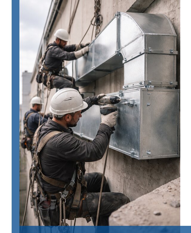 Профессиональный монтаж вентиляционных коробов в Выксе под ключ