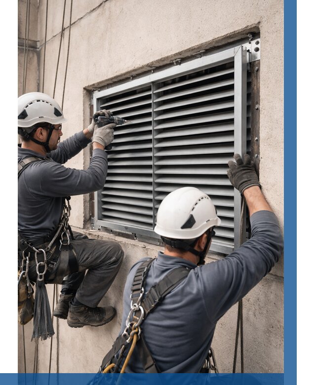 Монтаж вентиляционных решеток в Выксе от 4667 р. | ВЫСОТНИК-Вкс