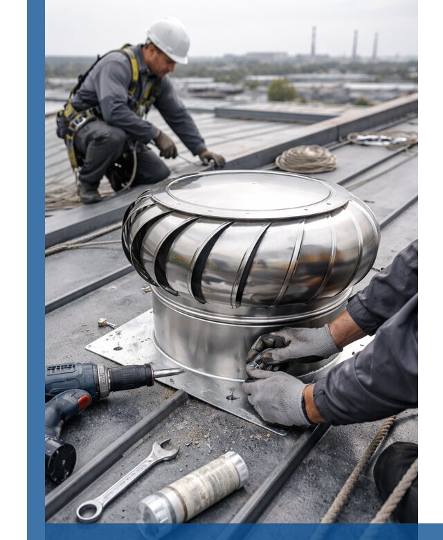 Установка дефлекторов на кровле в Выксе профессионально