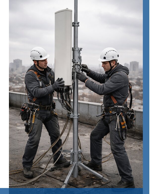 Монтаж антенн связи на крыше в Выксе от 8815 р. | ВЫСОТНИК-Вкс