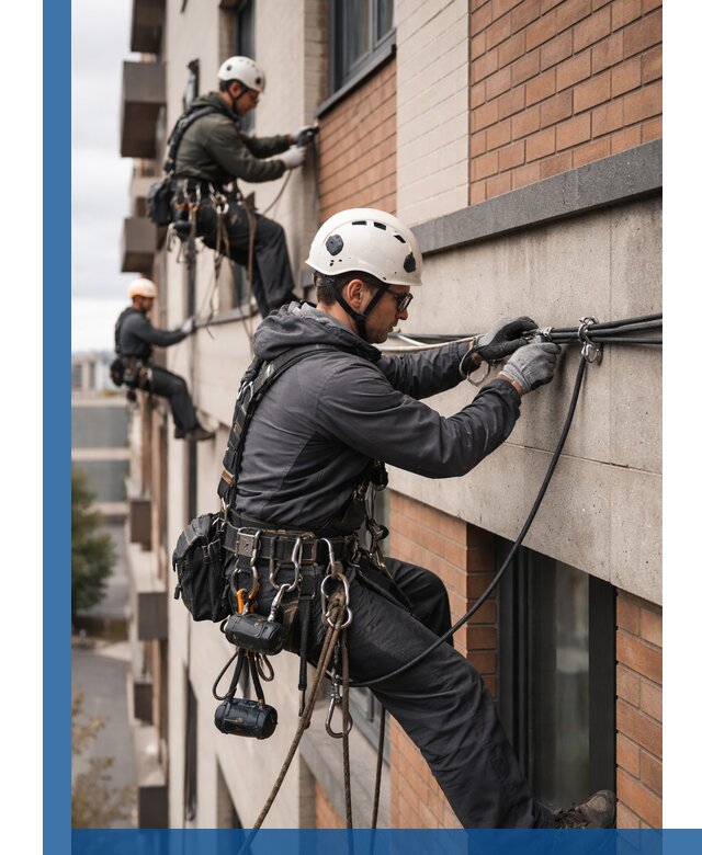 Крепление кабеля на фасаде монтаж и крепеж в Выксе