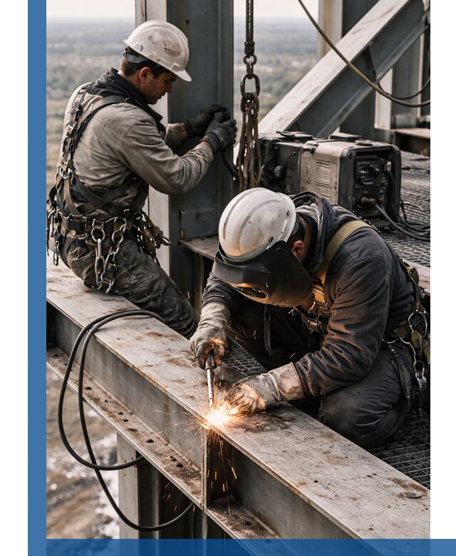 Высотные сварочные работы в Выксе для промышленных объектов