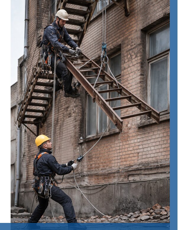 Демонтаж пожарной лестницы в Выксе от 12444 р. | ВЫСОТНИК-Вкс