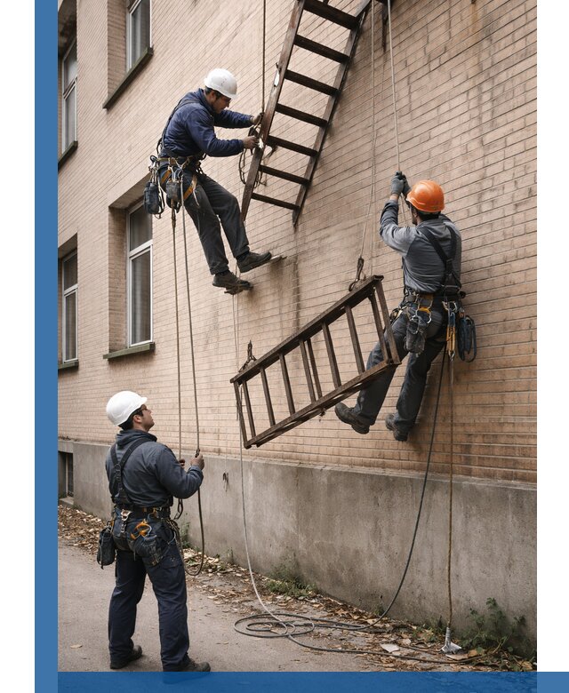 Демонтаж пожарной лестницы в Выксе быстро и безопасно