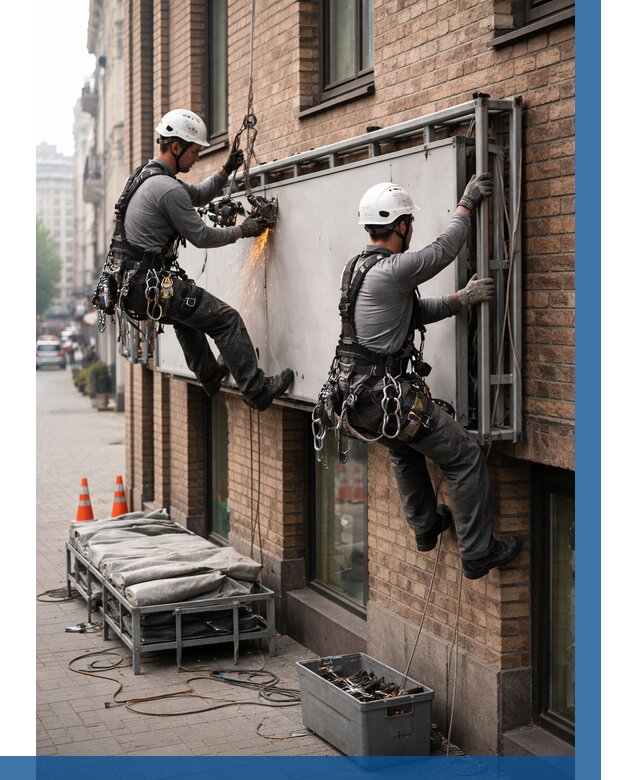 Демонтаж рекламной вывески в Выксе от 6741 р. | ВЫСОТНИК-Вкс