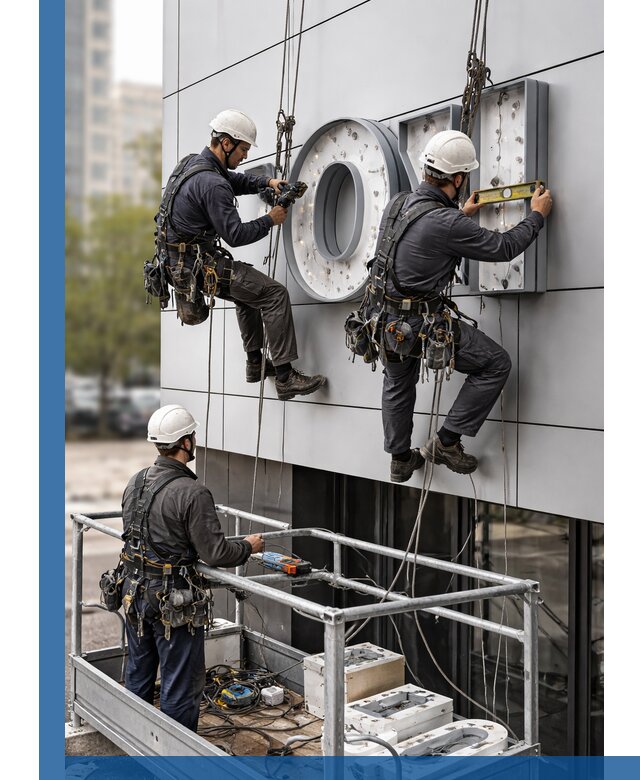 Профессиональный монтаж световых букв в Выксе под ключ