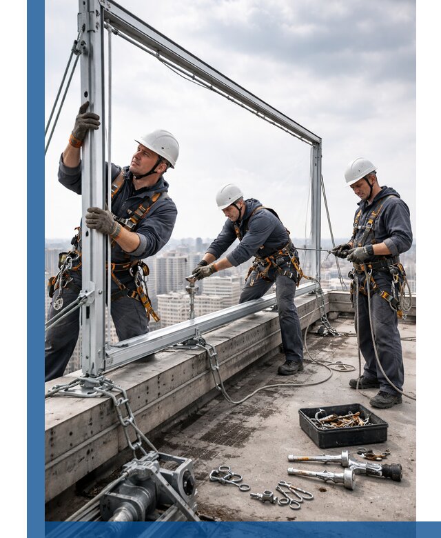 Монтаж крышных рекламных конструкций под ключ в Выксе