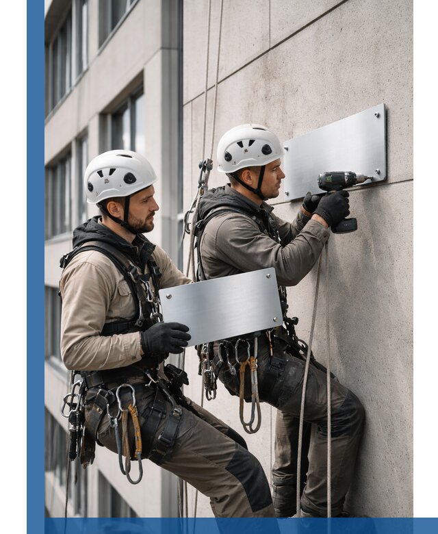 Монтаж табличек и указателей в Выксе для зданий и сооружений