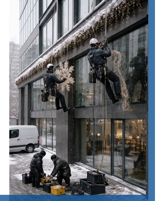 Демонтаж новогоднего оформления в Выксе от 5704 р. | ВЫСОТНИК-Вкс