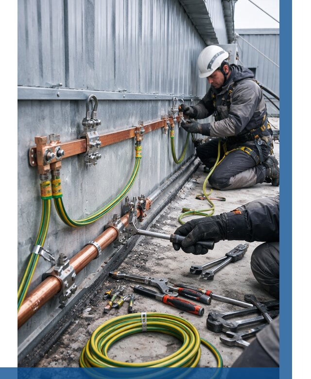 Монтаж заземления здания в Выксе от 25925 р. | ВЫСОТНИК-Вкс