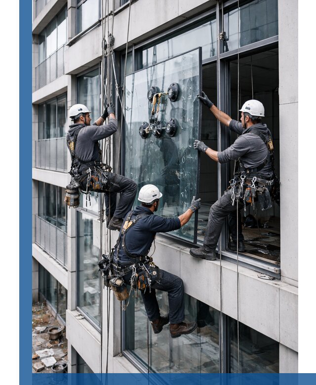Фасадное остекление и монтаж витражей зданий в Выксе под ключ